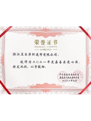 Jiashan County Love Award